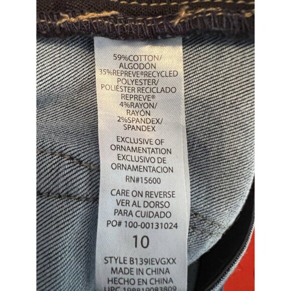 Democracy "Ab"Solution High Rise Wide Leg Trouser Stretch Jeans Slimming Size 10 - Picture 7 of 9